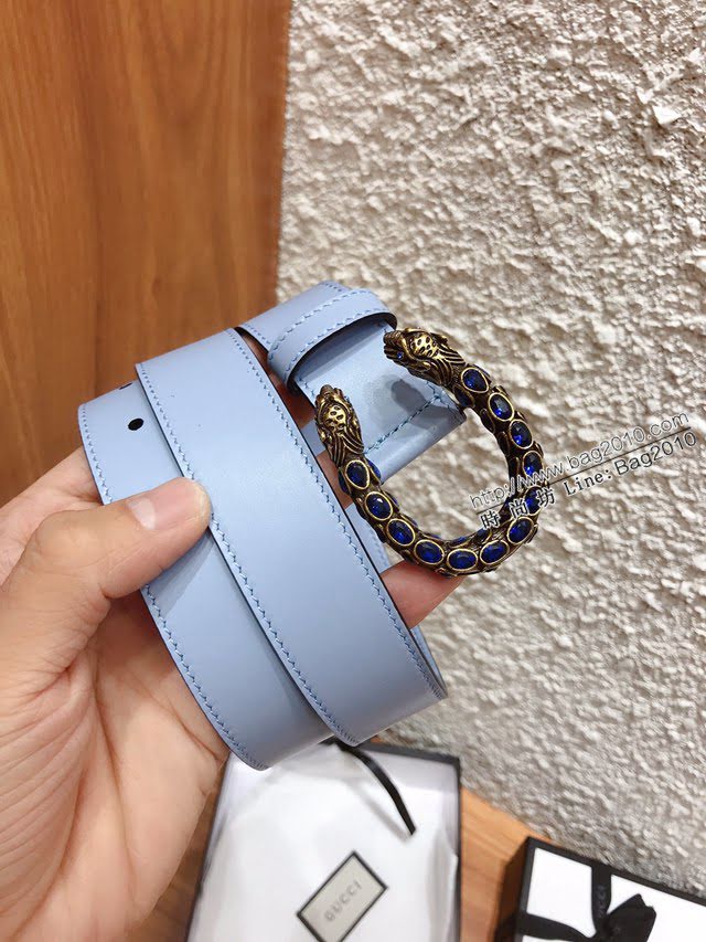 Gucci女士皮帶 古奇2020早秋系列 古奇經典雙G標識  jjp1059